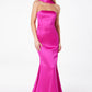 Vestido de Noche Sirena sin Tirantes Ajustado Astee T2012 con Pañuelo