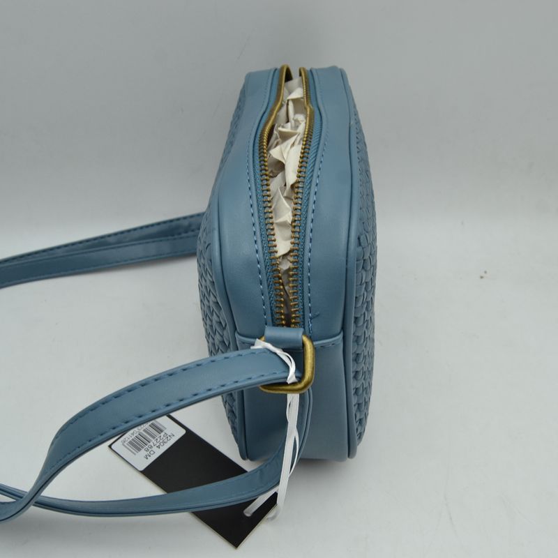 Woven Camera Crossbody Bag with Adjustable Shoulder Strap
