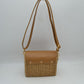 Quilted Flap Woven Straw Crossbody Bag with Adjustable Shoulder Strap