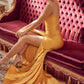 Nox Anabel T481 Long Scoop Neck Spaghetti Strap Fitted Gown Slit