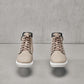 CALTO - T53122 - 2.6 Inches Taller (Taupe) - High top sneak-boot