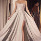 Ladivine Amoris T701 Strapless Glitter A-Line Gown