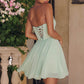 Amoris T709 Short Strapless Chiffon Dress