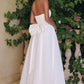 Amoris T712W Strapless Crepe Bodice A-Line Bridal Gown Layered Tulle Skirt