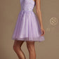 Nox Anabel T718 Short A-Line Corset Back Baby Doll Dress Tulle Skirt