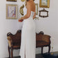 Amoris T726W Strapless Side Sash Chiffon Modern Bridal Gown