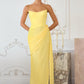 Amoris T726 Strapless Side Sash Chiffon Formal Gown