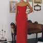 Amoris T726 Strapless Side Sash Chiffon Formal Gown