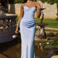 Amoris T747 Long Fitted Gown Convertible to Short Mini Dress