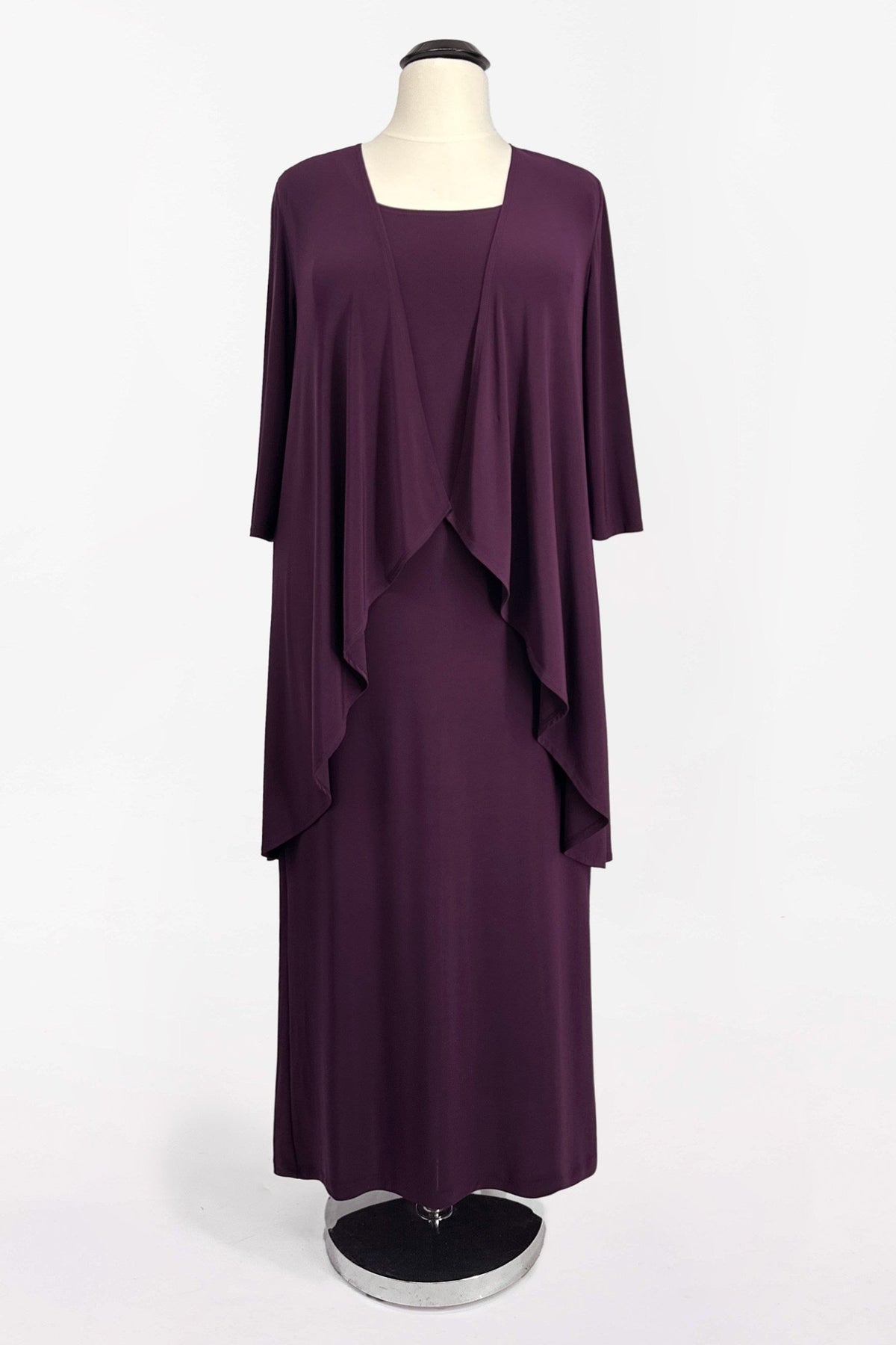 Vestido de noche semiformal de 2 piezas Amoris T9000