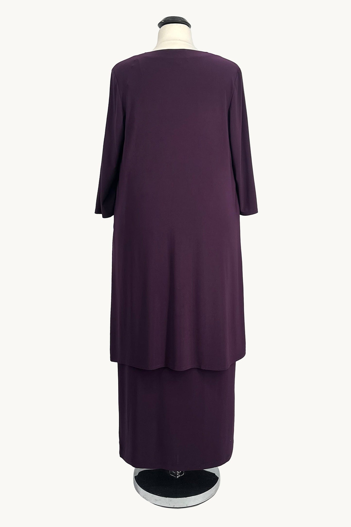 Vestido de noche semiformal de 2 piezas Amoris T9000