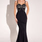 Ladivine Amoris T9003 Long Fitted Sweetheart Neck Evening Gown