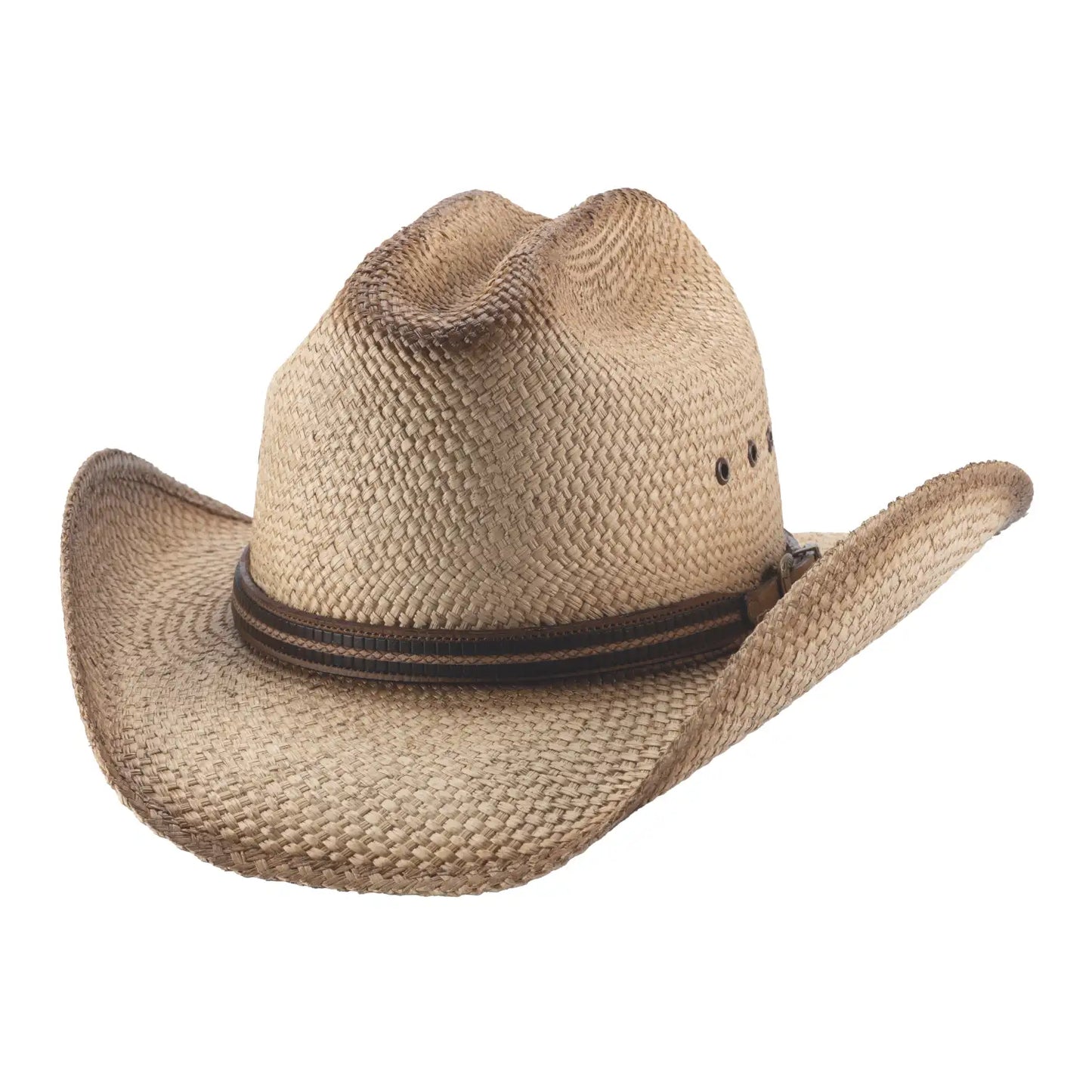 Bullhide Throwback - Sombrero vaquero de paja panamá