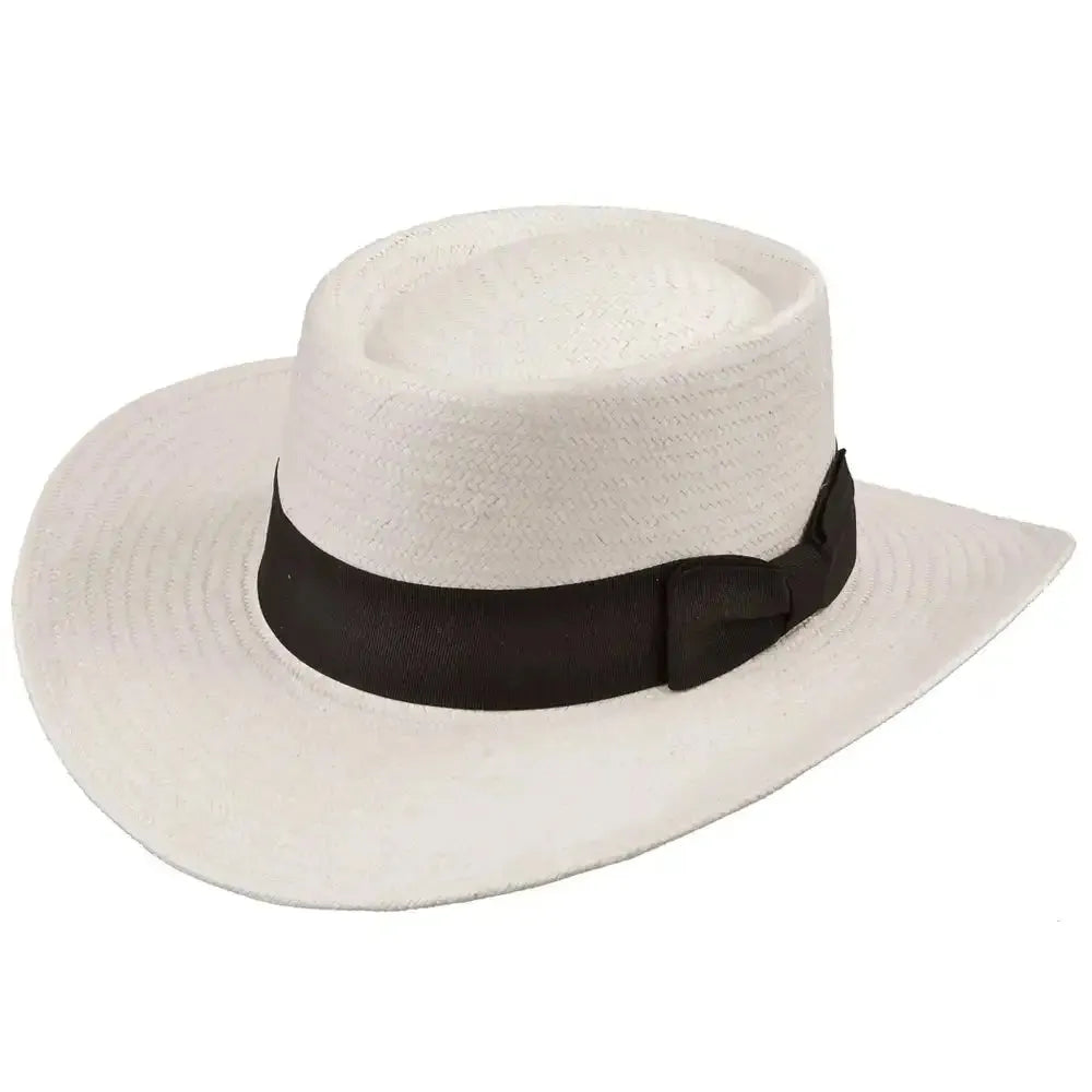 Sombrero Deadwood Mason - Sombrero de jugador de paja