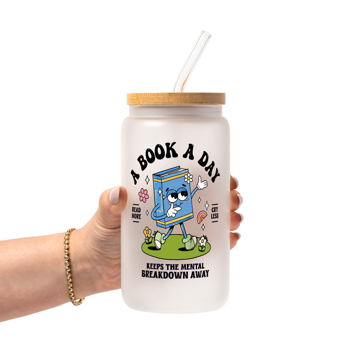A Book A Day Glass Cups