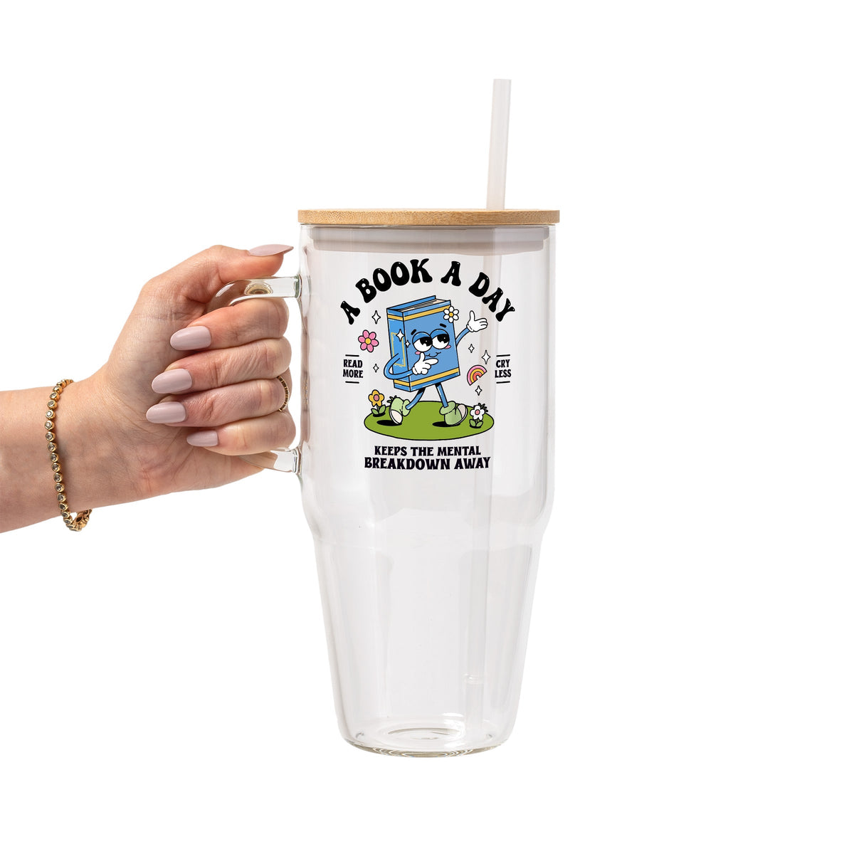 A Book A Day Glass Cups