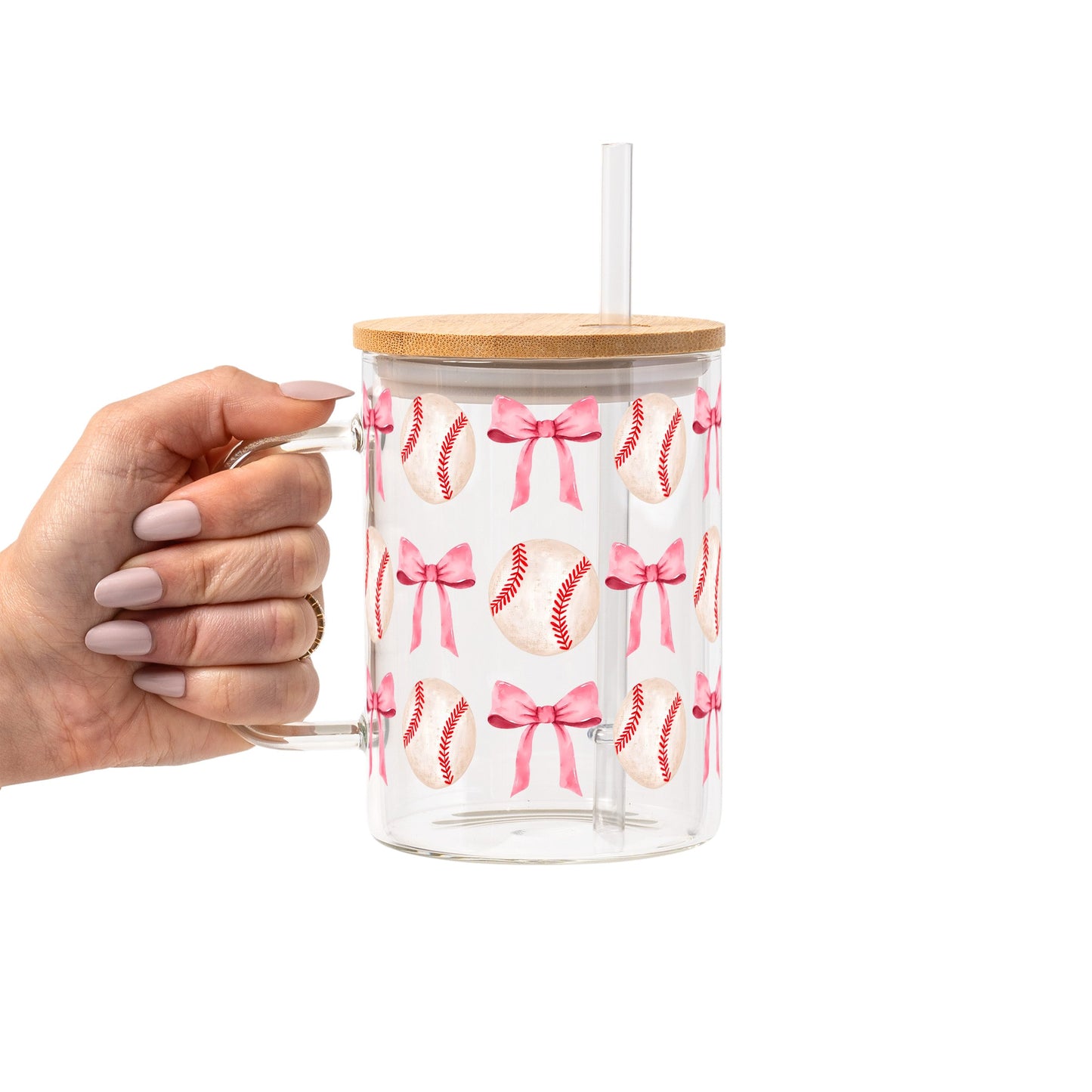 Coquette Baseball Glass Cups