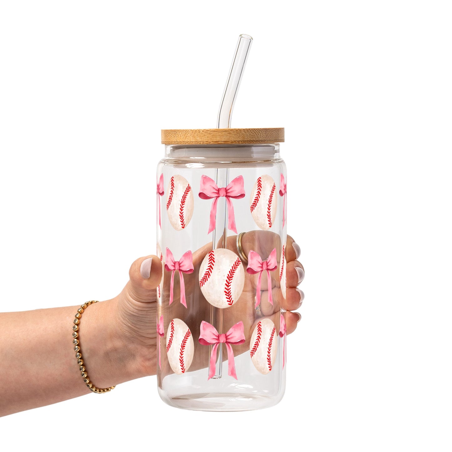 Coquette Baseball Glass Cups