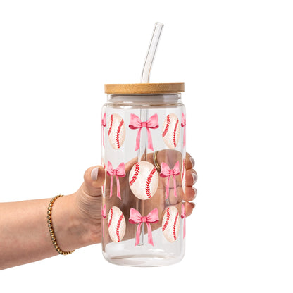 Coquette Baseball Glass Cups
