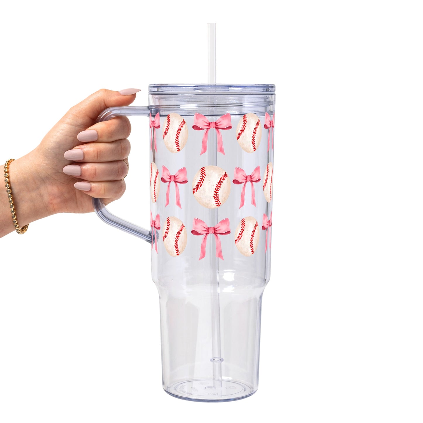Coquette Baseball Glass Cups