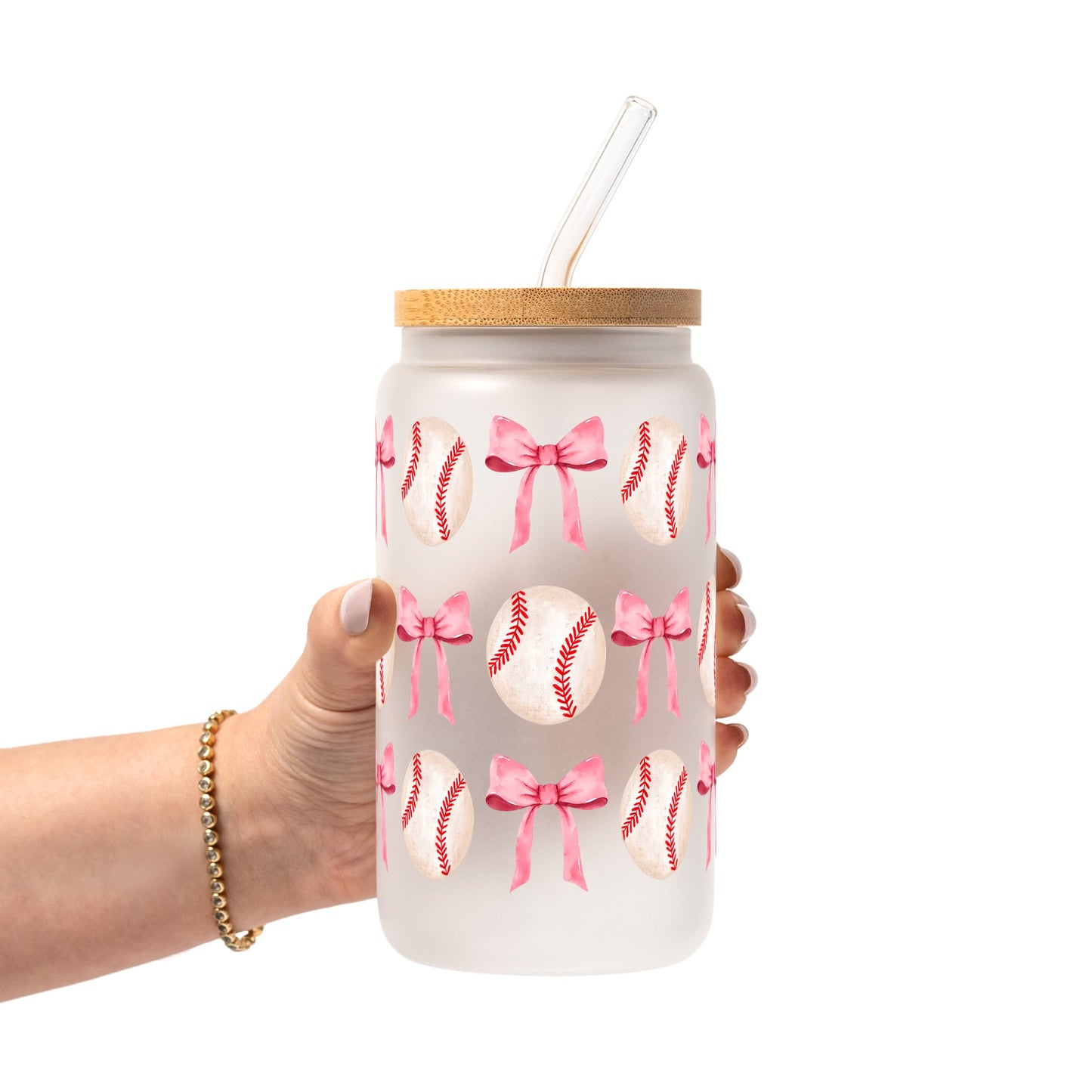 Coquette Baseball Glass Cups