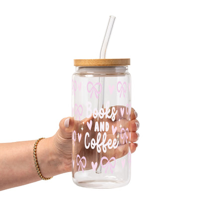 Coquette Books + Coffee Glass Cups