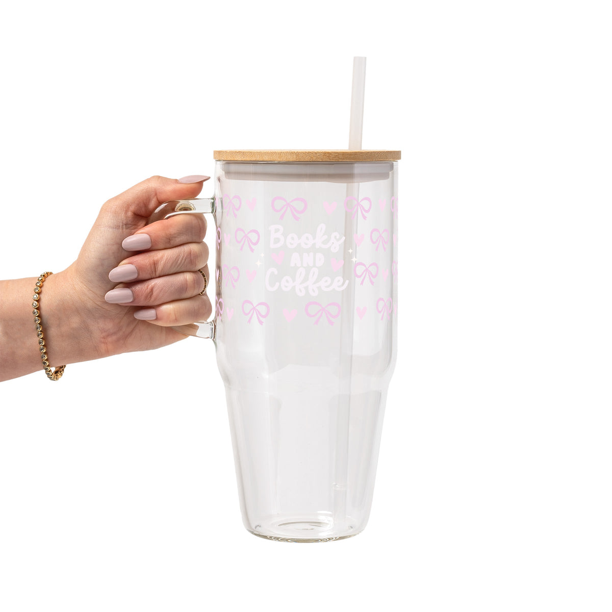 Coquette Books + Coffee Glass Cups
