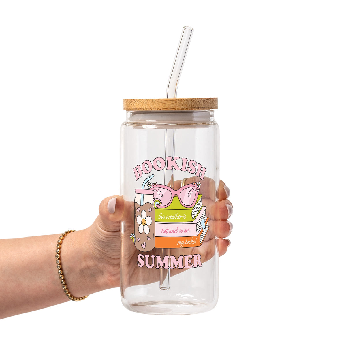 Bookish Summer Glass Cups