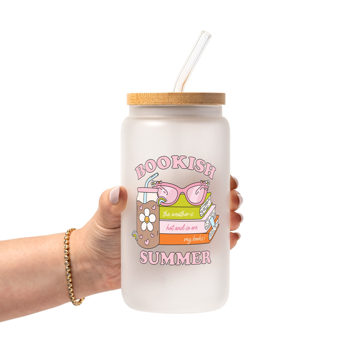 Bookish Summer Glass Cups