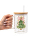 Cozy Christmas Trees Glass Cups