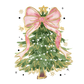Cozy Christmas Trees Glass Cups