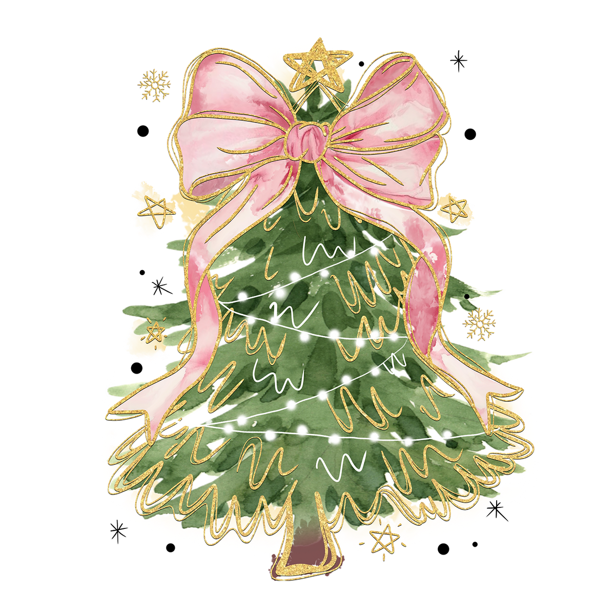 Cozy Christmas Trees Glass Cups