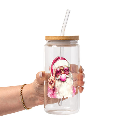 Cozy Christmas Bubbles Glass Cups
