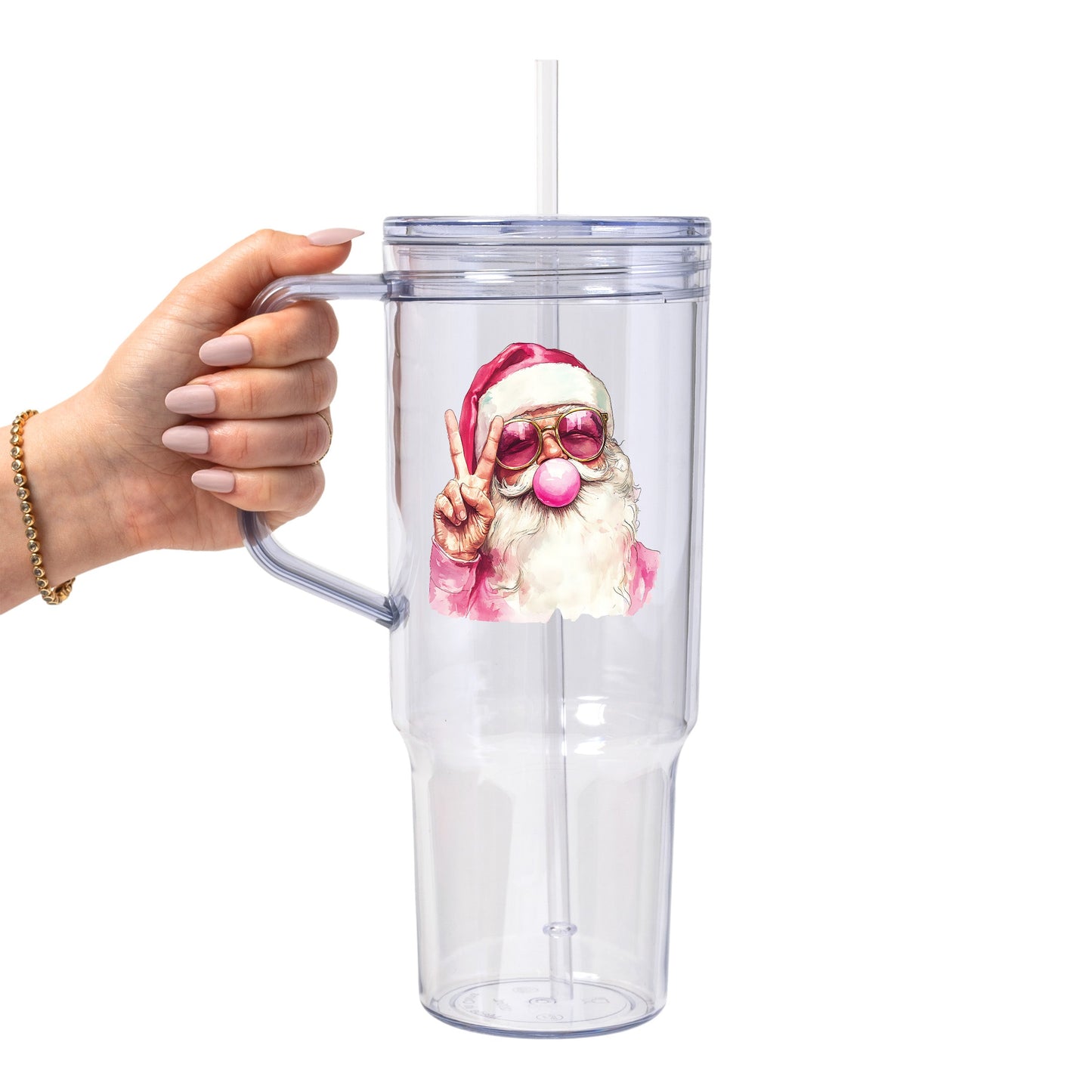 Cozy Christmas Bubbles Glass Cups