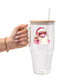 Cozy Christmas Bubbles Glass Cups