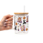 Halloween Fall Coffees Glass Cups