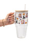 Halloween Fall Coffees Glass Cups