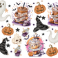 Halloween Fall Coffees Glass Cups