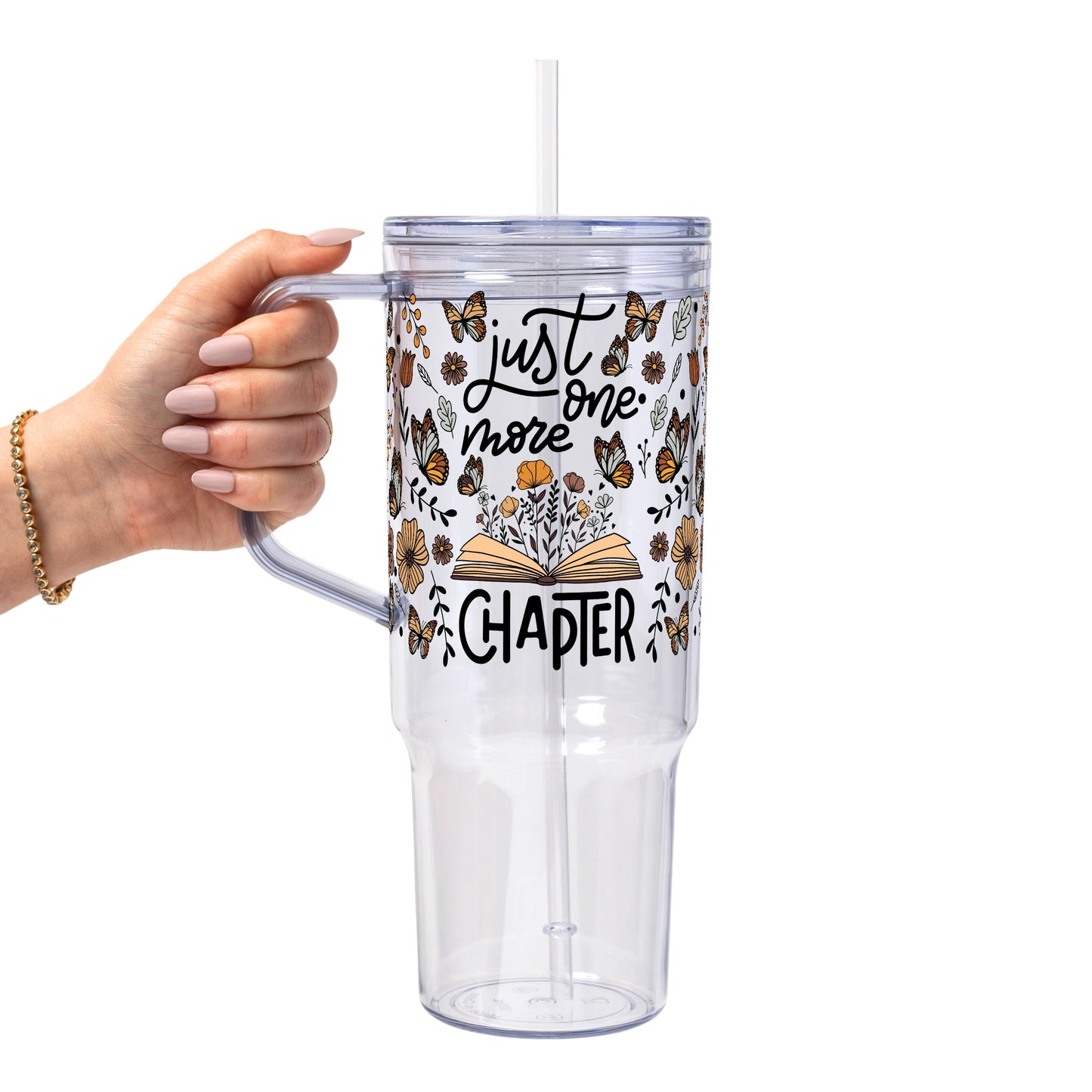 Just One More Chapter Glass Cups