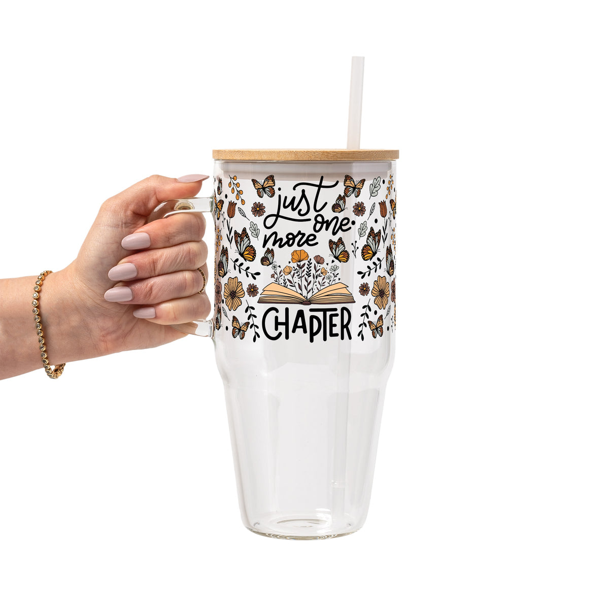 Just One More Chapter Glass Cups