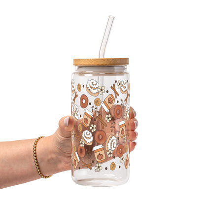 Pumpkin Spice & Cinnamon Glass Cups