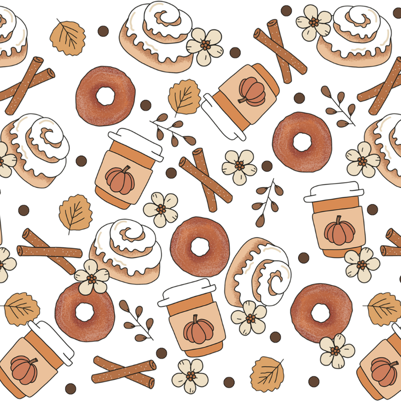 Pumpkin Spice & Cinnamon Glass Cups