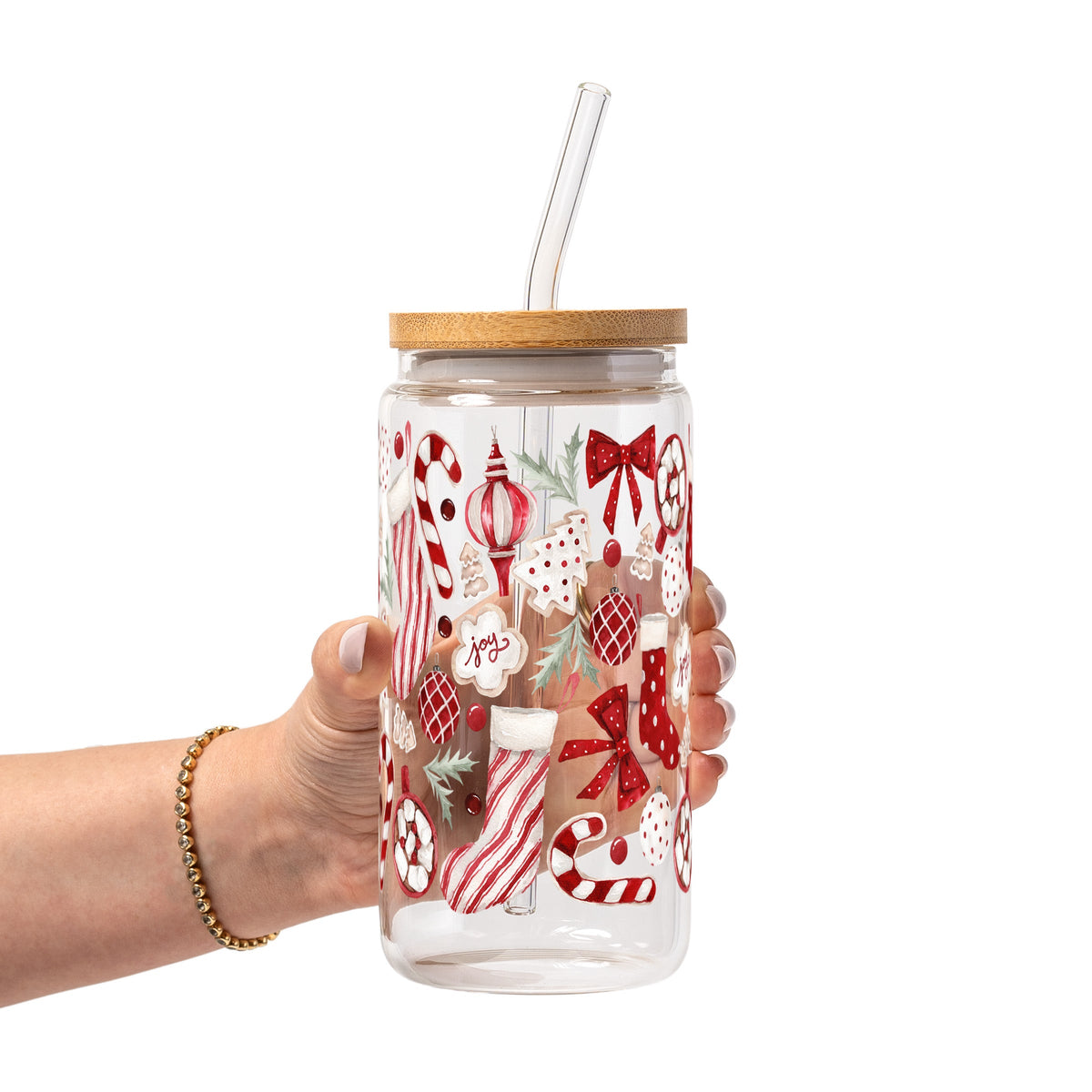 Cozy Christmas Glass Cups