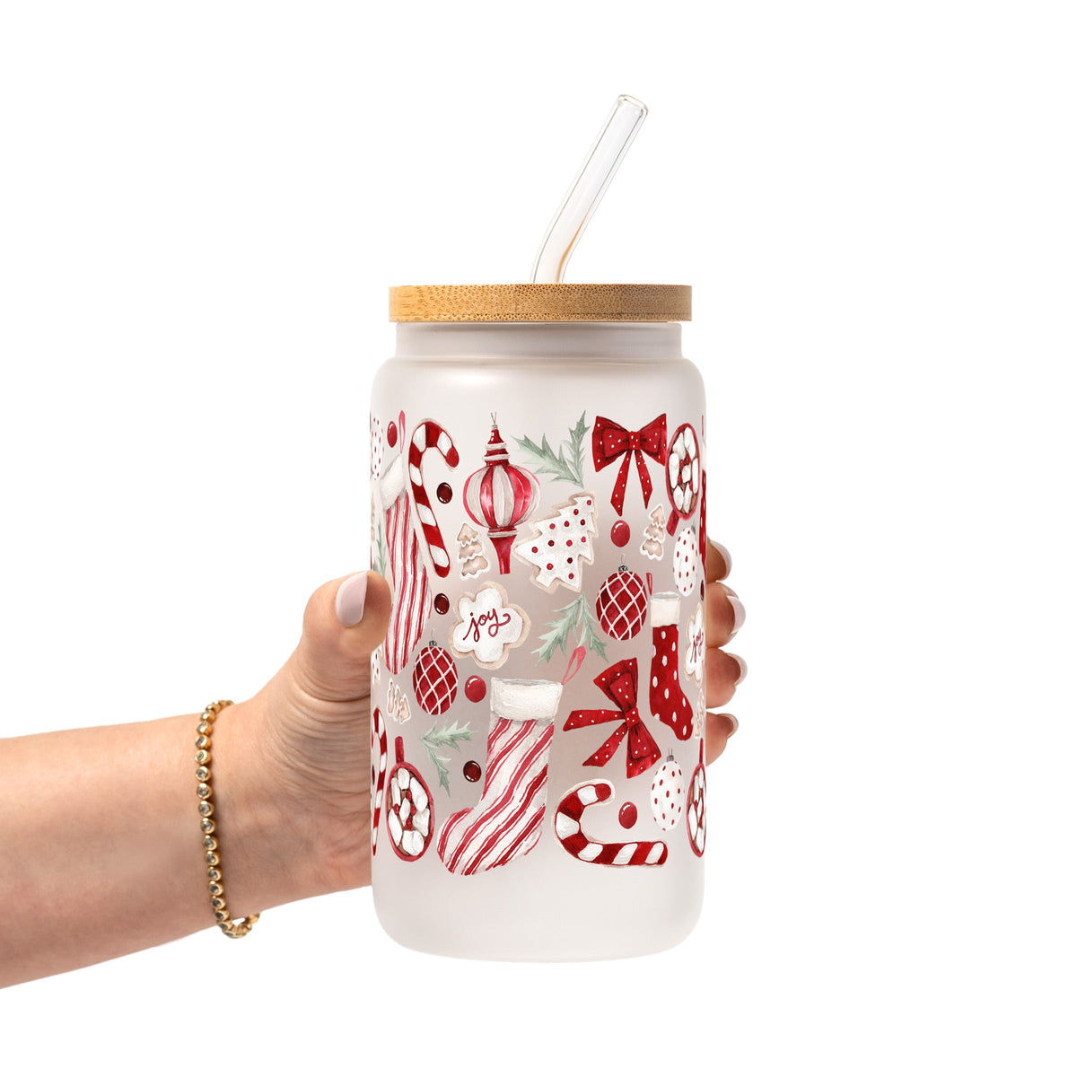 Cozy Christmas Glass Cups