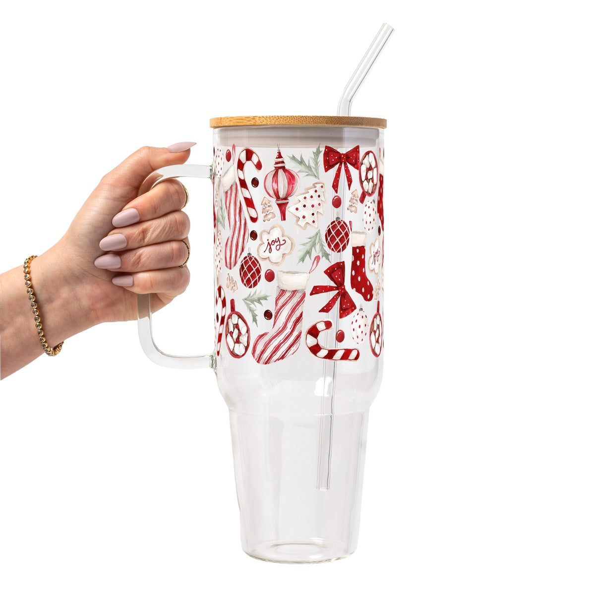 Cozy Christmas Glass Cups