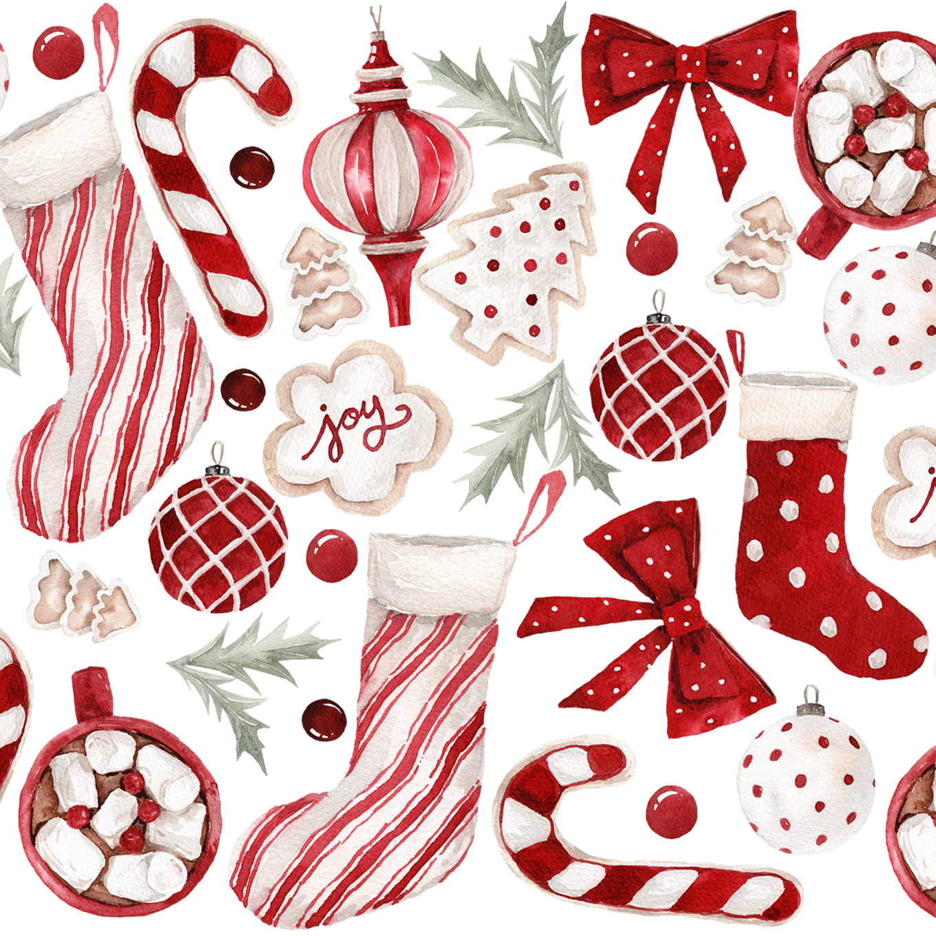 Cozy Christmas Glass Cups