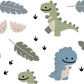 Tiny Dinos Glass Cups