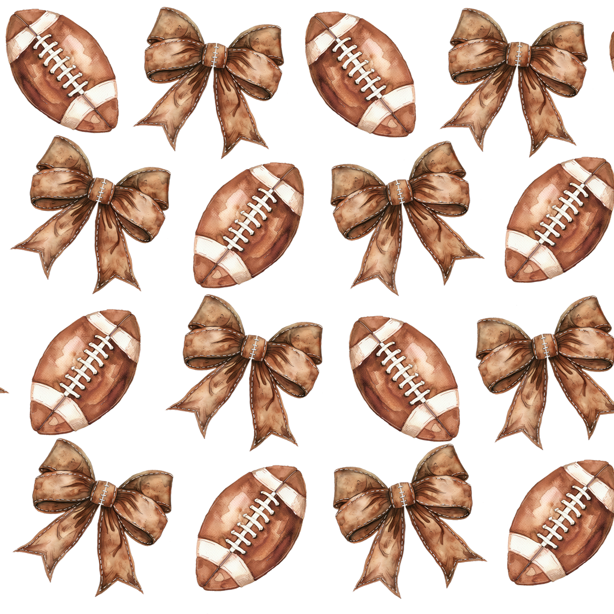 Footballs & Bows Glass Cups