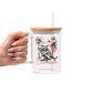 Feral Girl Summer Raccoon Glass Cups