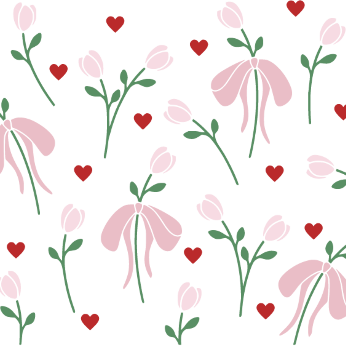 Coquette Tulips Glass Cups